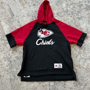 KC Chiefs short sleeve pullover hoodie
